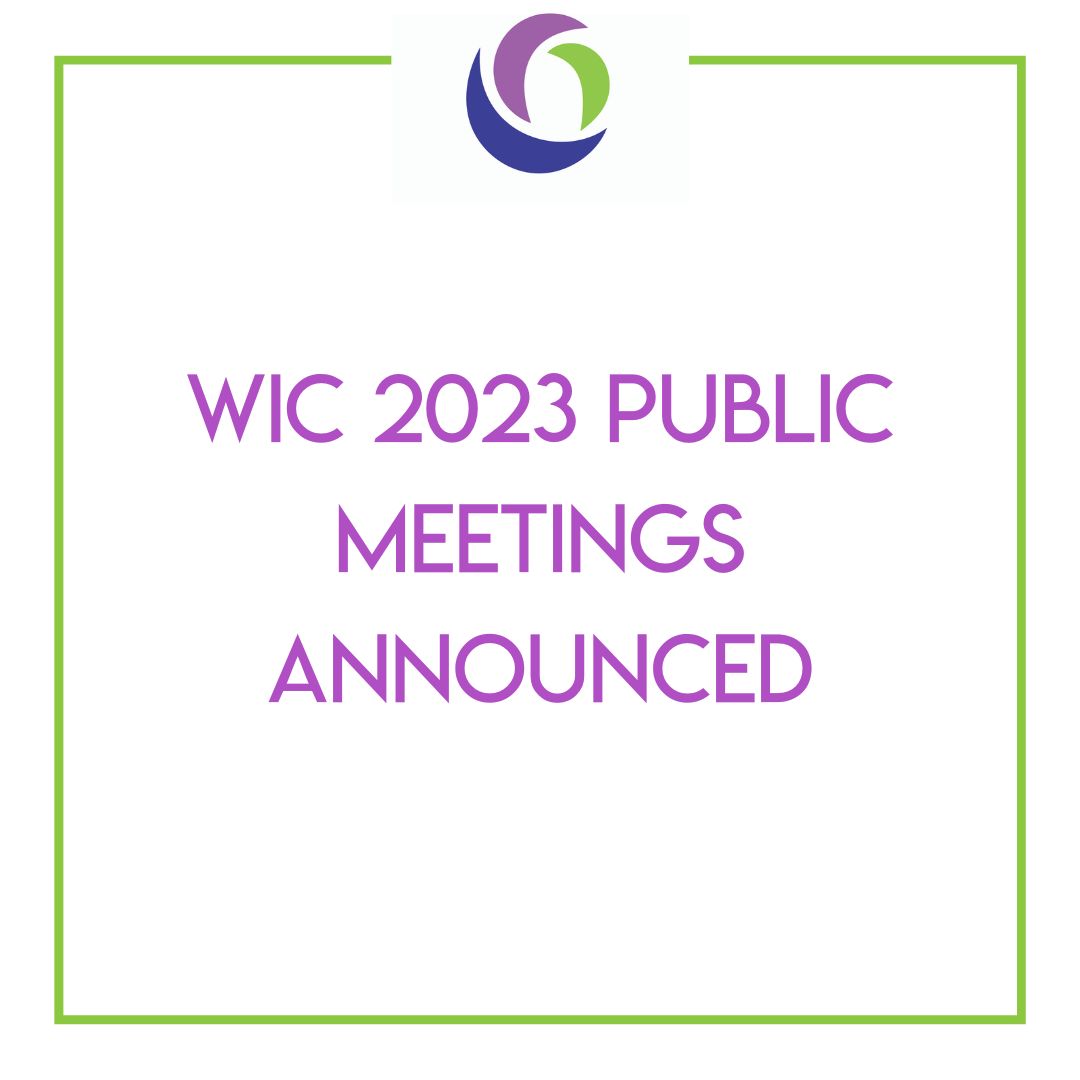 Fechas de las reuniones públicas de WIC 2023 Imagen destacada